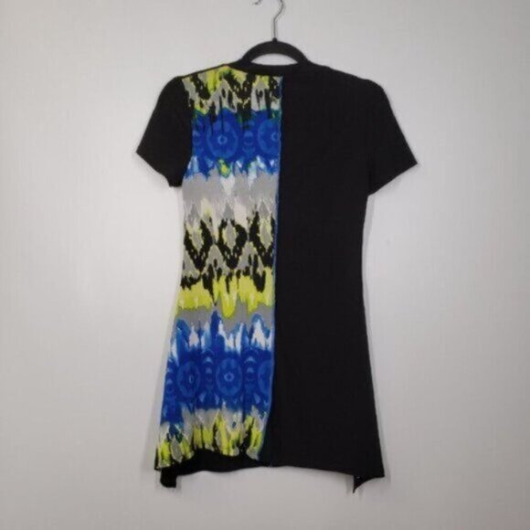 Frank Lyman Tunic Top Shark Bite Hem Round Neck Size 2 Made in Canada - Picture 4 of 13